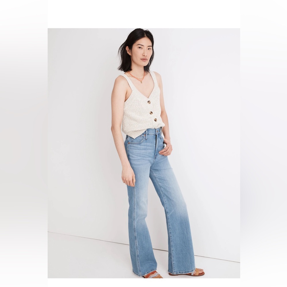 Madewell 11" High-Rise Flare Jeans in Conwell Wash size 29 new with tags